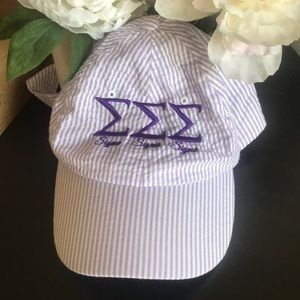 Tri Sigma Seersucker Hat